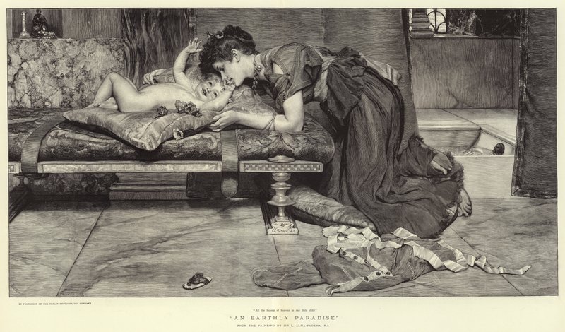 Um paraíso terrestre de Lawrence Alma Tadema