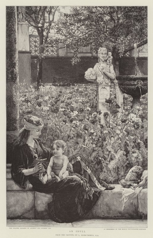 Um idílio de Lawrence Alma Tadema