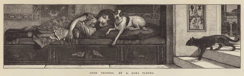 Bons amigos de Lawrence Alma Tadema