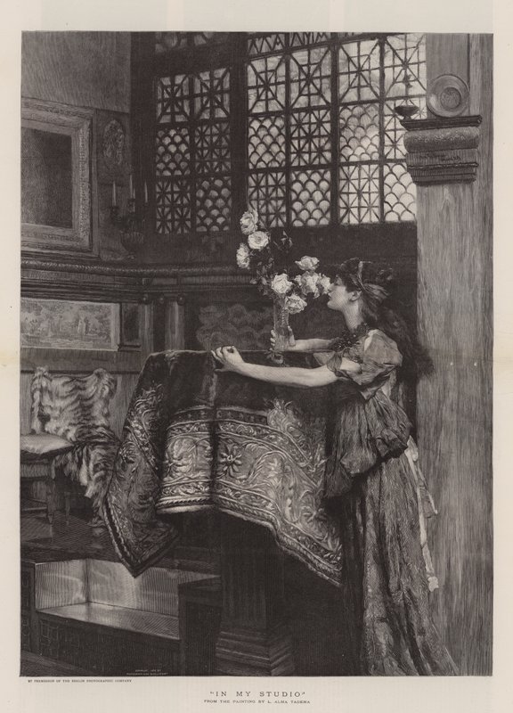 No meu estúdio de Lawrence Alma Tadema