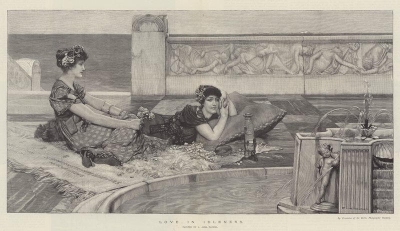 Amor na ociosidade de Lawrence Alma Tadema