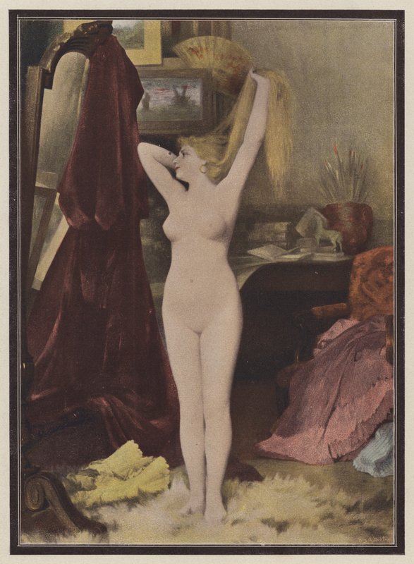 O modelo (cor litho) de Leon Auguste Cesar Hodebert