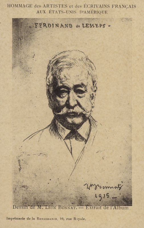 Ferdinand de Lesseps (1805-1894), empreendedor francês e construtor de canais de Leon Joseph Florentin Bonnat