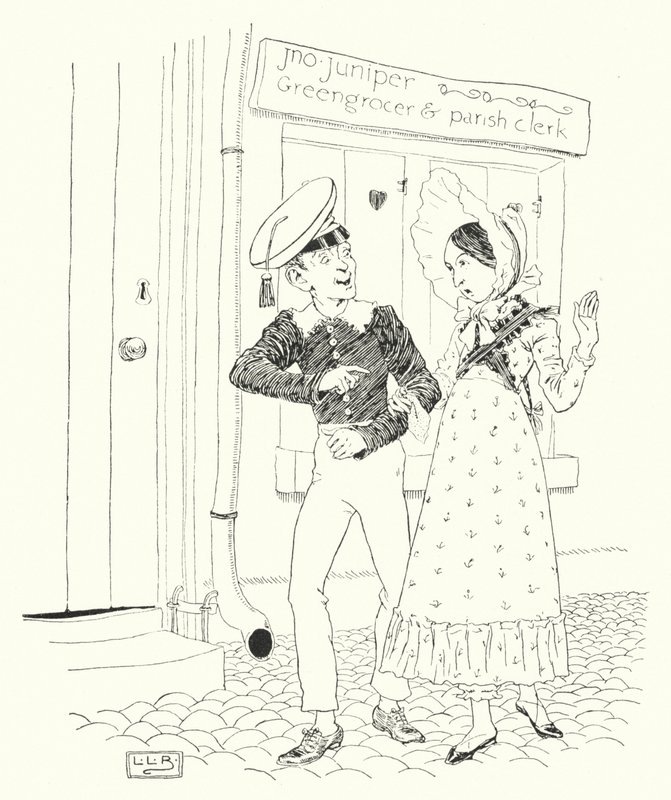 Como Tommy Snooks e Bessy Brooks (gravura) de Leonard Leslie Brooke