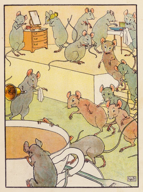 Calico Pie (litografia a cores) de Leonard Leslie Brooke