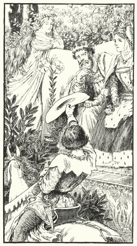 Aí vem um wooer (gravura) robusto de Leonard Leslie Brooke