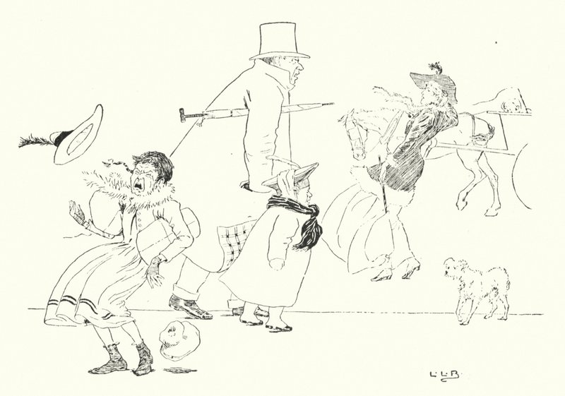 Se você espirrar na segunda-feira, você espirra por perigo (gravura) de Leonard Leslie Brooke