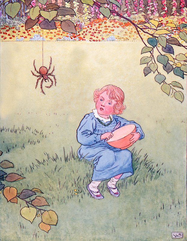 Pequena senhorita muffet de Leonard Leslie Brooke