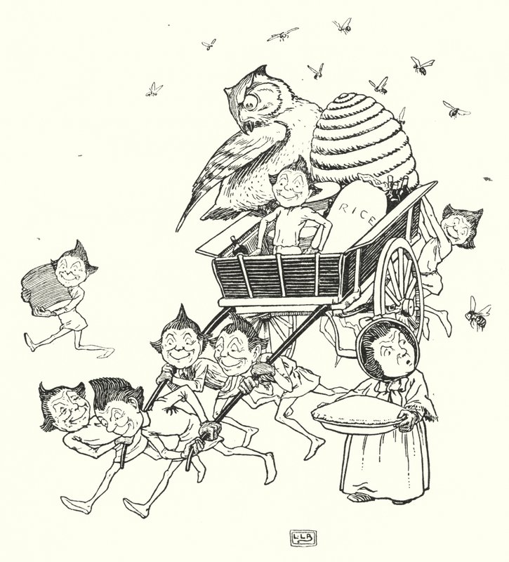 Os Jumblies (litho) de Leonard Leslie Brooke