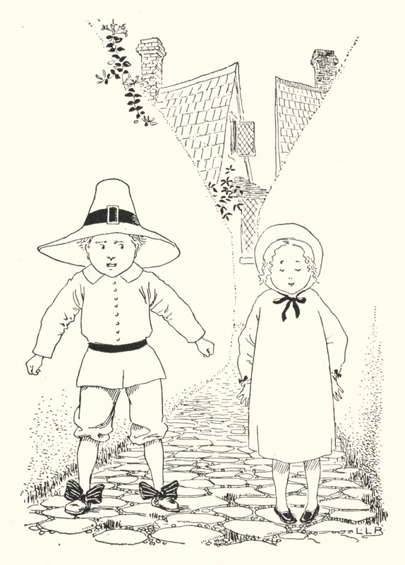 Havia um menino e uma menina que viviam em um beco (gravura) de Leonard Leslie Brooke