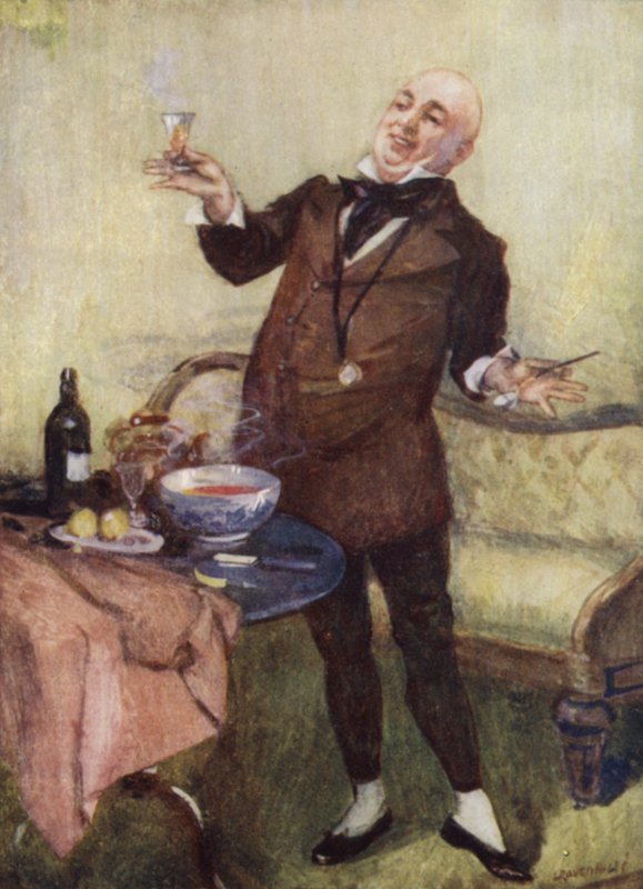 Mr Micawber no seu elemento de Leonard Raven Hill