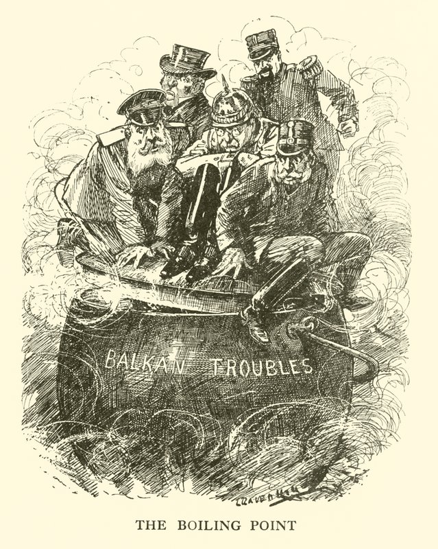 &39;The Boiling Point&39;, ilustração para &39;História da Inglaterra Moderna&39;, de Charles L. Graves, 1922 de Leonard Raven Hill