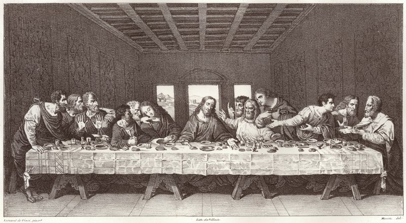 A última Ceia de Leonardo da after Vinci