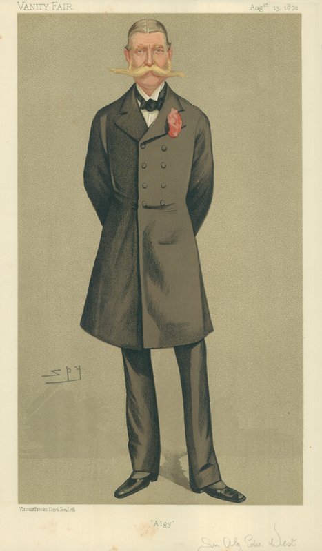Coronel William Cornwallis West, Algy, 13 de agosto de 1892, desenho animado da Vanity Fair de Leslie Matthew Ward