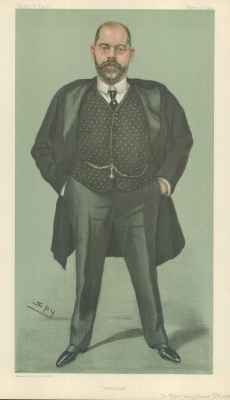 Dr. Robert Henry Scanes Spicer, Rinologia, 20 de março de 1902, desenho da Vanity Fair de Leslie Matthew Ward