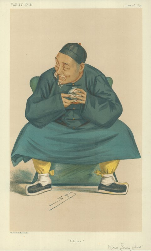 Sua Excelência Kuo Sun Tao, China, 16 de junho de 1877, desenho animado da Vanity Fair de Leslie Matthew Ward