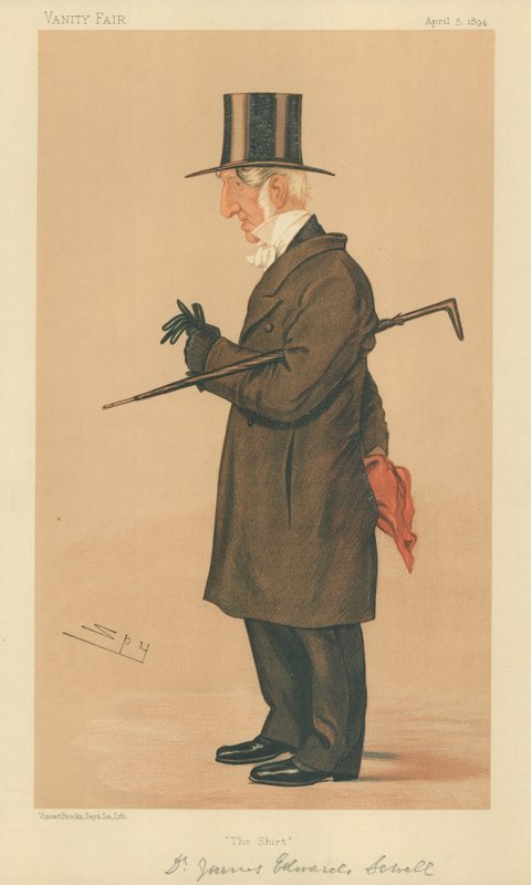 James E Diretor Sewell de New College Oxford, a camisa, 5 de abril de 1894, cartoon Vanity Fair de Leslie Matthew Ward