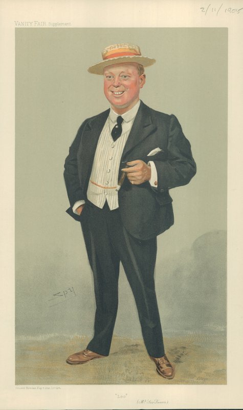 Leo Trevor, Leo, 2 de novembro de 1905, desenho animado da Vanity Fair de Leslie Matthew Ward