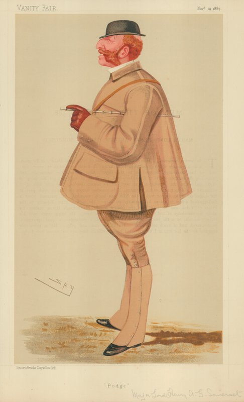 Lorde Supremo Henry Arthur George Somerset, Podge, 19 de novembro de 1887, desenho animado da Vanity Fair de Leslie Matthew Ward