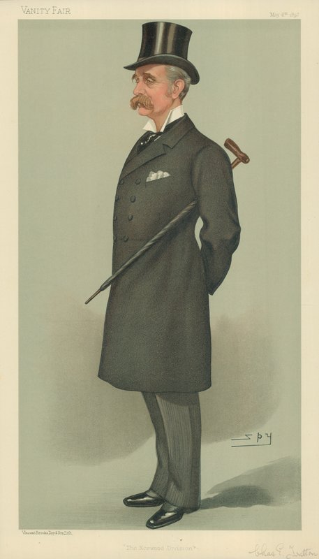 Charles Ernest Tritton, The Norwood Division, 6 de maio de 1897, cartoon da Vanity Fair de Leslie Matthew Ward