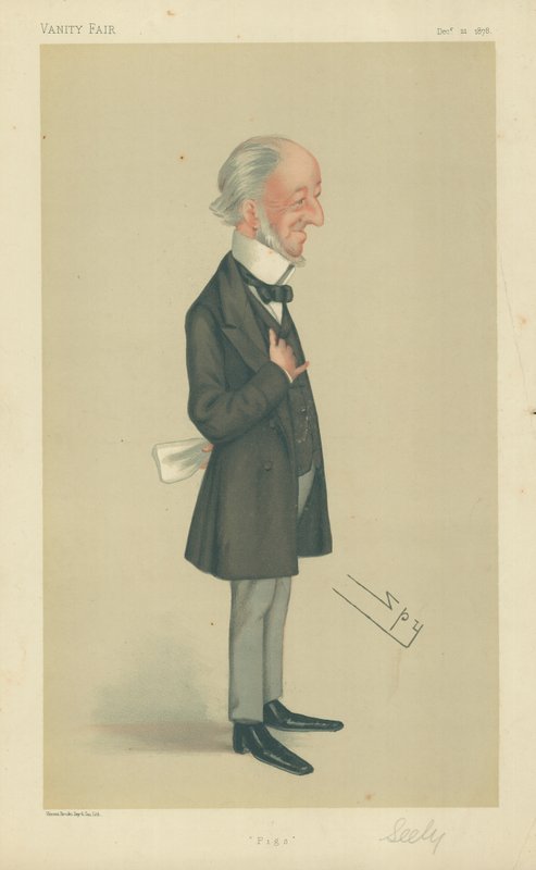 Sr. Charles Seely, Porcos, 21 de dezembro de 1878, desenho animado da Vanity Fair de Leslie Matthew Ward