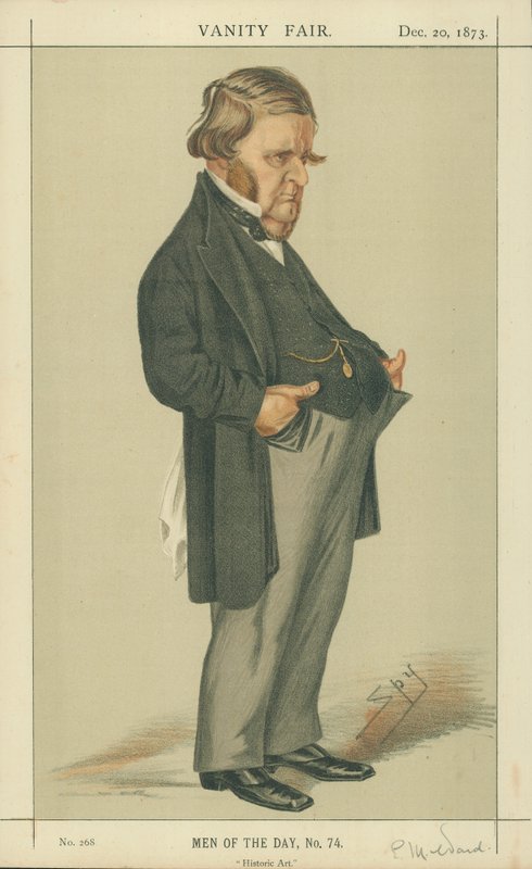 Sr. Edward Matthew Ward, Arte Histórica, 20 de dezembro de 1873, desenho animado da Vanity Fair de Leslie Matthew Ward