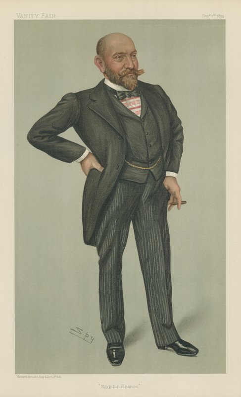 Sr. Ernest Cassel (cor litho) de Leslie Matthew Ward