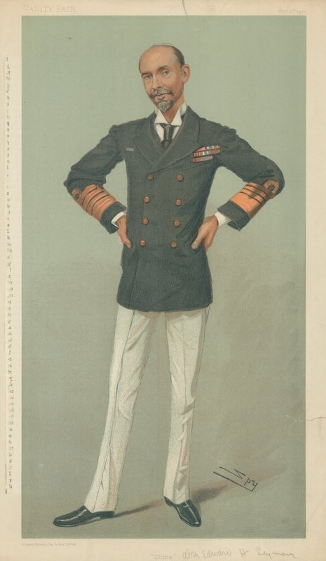 Sir Edward Hobart Seymour, China, 31 de outubro de 1901, desenho animado da Vanity Fair de Leslie Matthew Ward