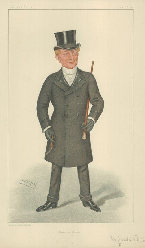 Sir F Phillips, o prefeito de Londres de Leslie Matthew Ward