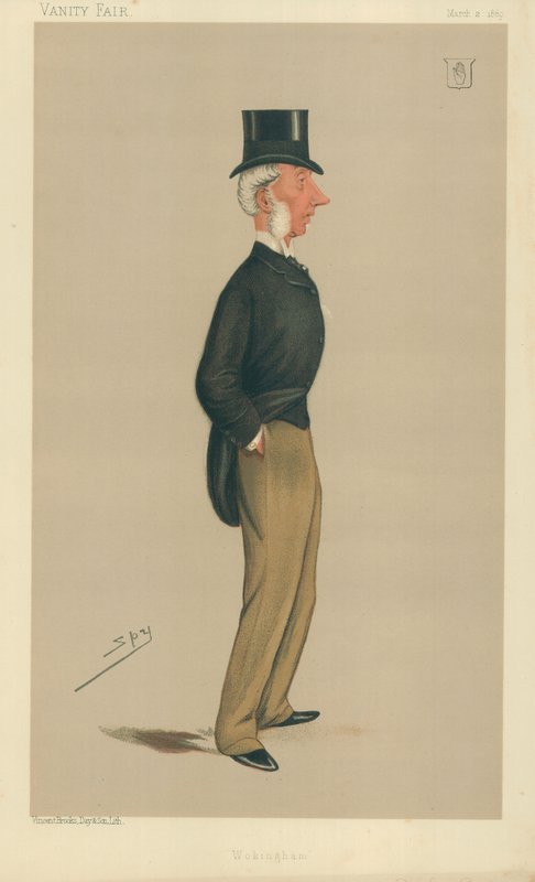 Sir George Russell, Wokingham, 2 de março de 1889, desenho animado da Vanity Fair de Leslie Matthew Ward