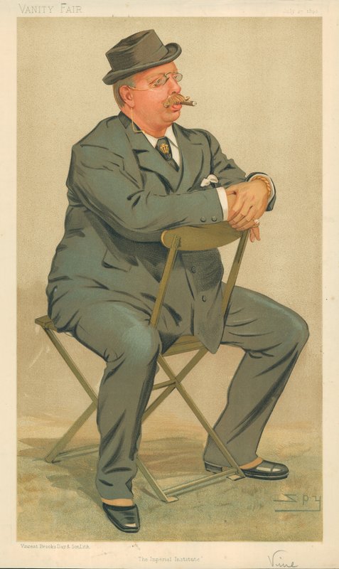 Sir JRS Vine, Instituto Imperial, 27 de julho de 1893, desenho animado da Vanity Fair de Leslie Matthew Ward