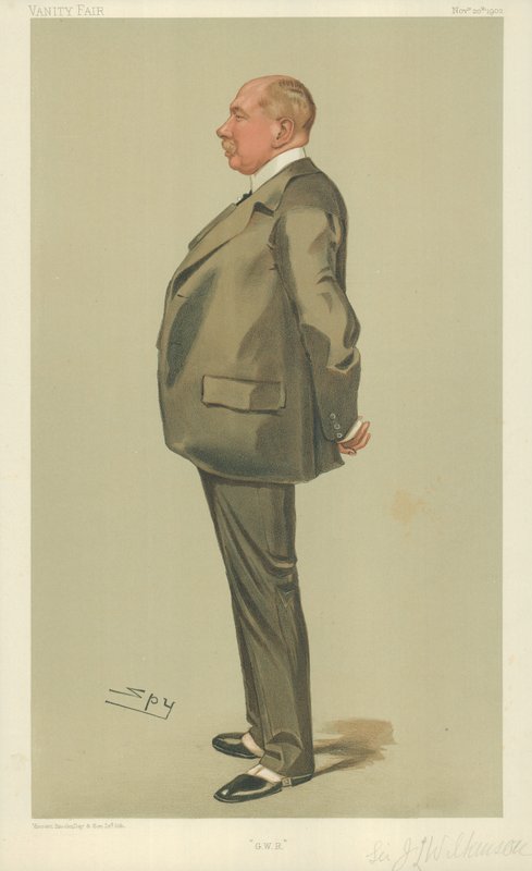 Sir Joseph Wilkinson, GWR, 20 de novembro de 1902, desenho animado da Vanity Fair de Leslie Matthew Ward