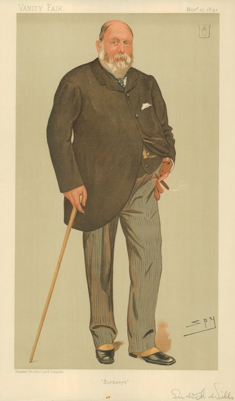 Sir William Henry Wills, Birdseye, 23 de novembro de 1893, desenho animado da Vanity Fair de Leslie Matthew Ward