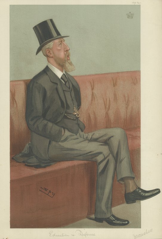 O Duque de Devonshire (cor litho) de Leslie Matthew Ward