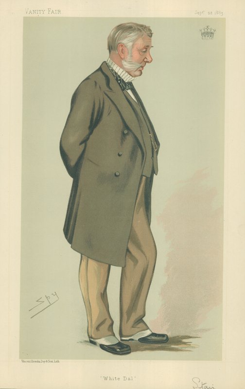 Conde de Escada, White Dal, 22 de setembro de 1883, desenho animado da Vanity Fair de Leslie Matthew Ward