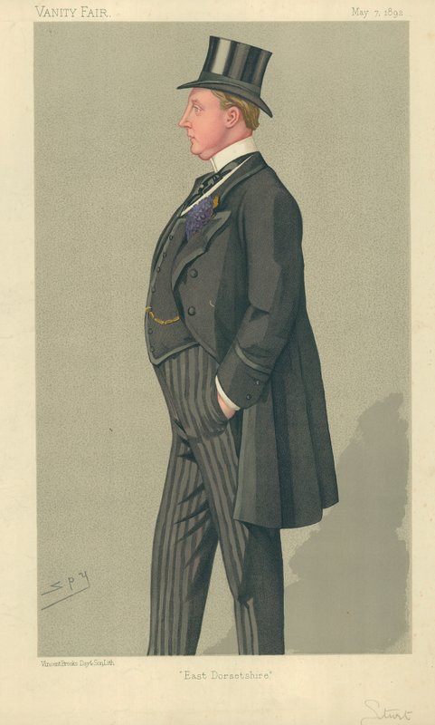 O Hon Humphrey Sturt, East Dorsetshire, 7 de maio de 1892, cartoon Vanity Fair de Leslie Matthew Ward
