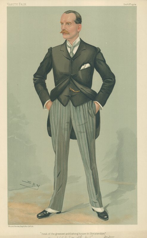 O Hon WFD Smith, chefe da maior editora da cristandade, 8 de dezembro de 1904, desenho animado da Vanity Fair de Leslie Matthew Ward