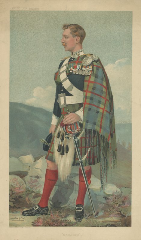 A Marquesa de Tullibardine (cor litho) de Leslie Matthew Ward