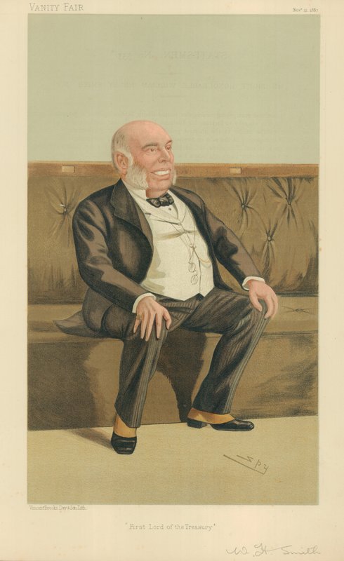 O Hon Honesto William Henry Smith, Primeiro Lorde do Tresury, 12 de novembro de 1887, desenho animado da Vanity Fair de Leslie Matthew Ward
