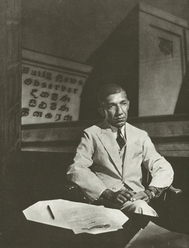 D R Wijewardene, Esq (foto a preto e branco) de Lionel Wendt