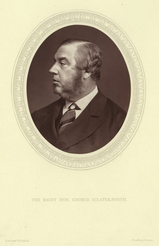 Retrato de George Sclater-Booth, Baron Basing de Lock and Whitfield
