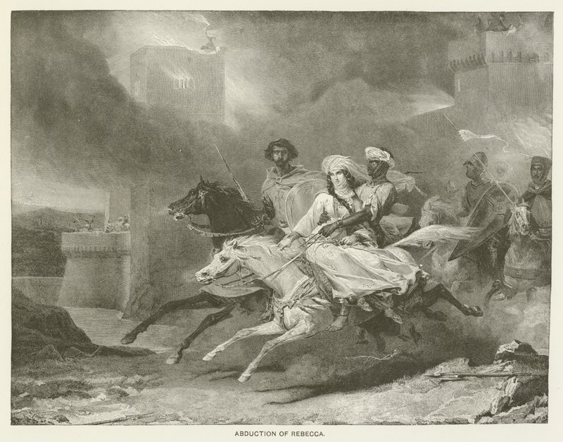 Rapto de Rebecca de Léon Cogniet