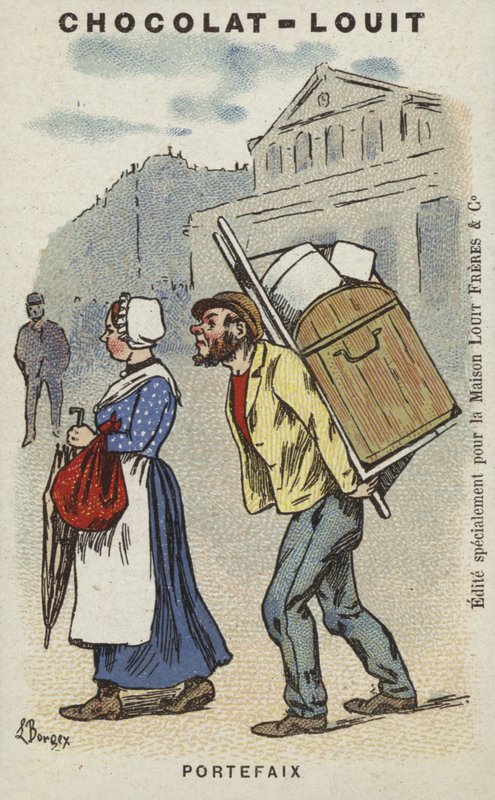 Portefaix (cromolito) de Louis Borgex