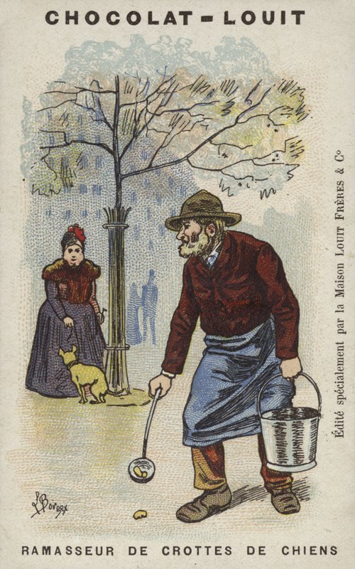 Apanhador de Cães (Chromolitho) de Louis Borgex
