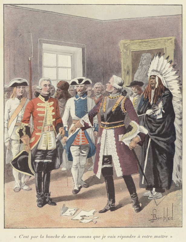 Louis de Baude de Frontenac, Governador Geral da Nova França, 1690 de Louis Charles Bombled