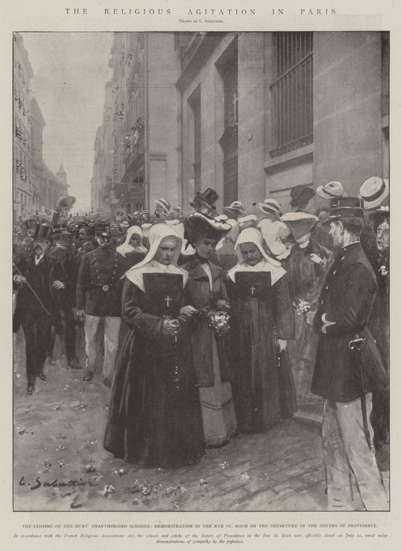 A agitação religiosa em Paris de Louis Remy Sabattier