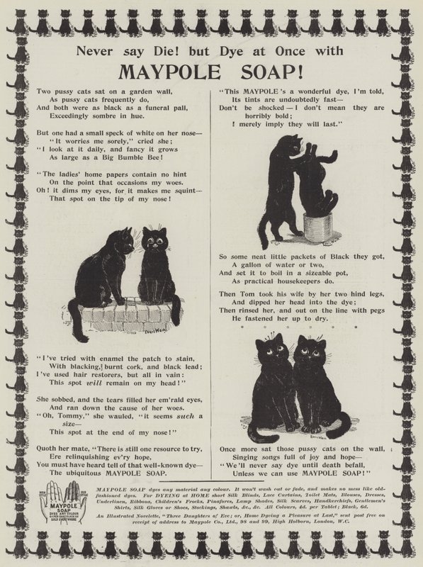 Anúncio, Maypole Soap de Louis Wain
