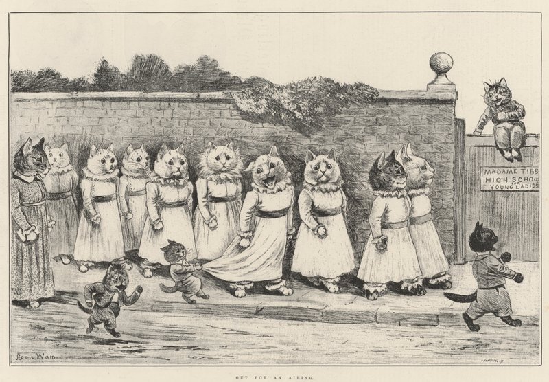 Fora para uma aeração de Louis Wain