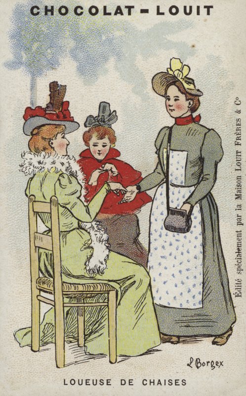 Aluguer de cadeiras (chromolitho) de Louis Borgex