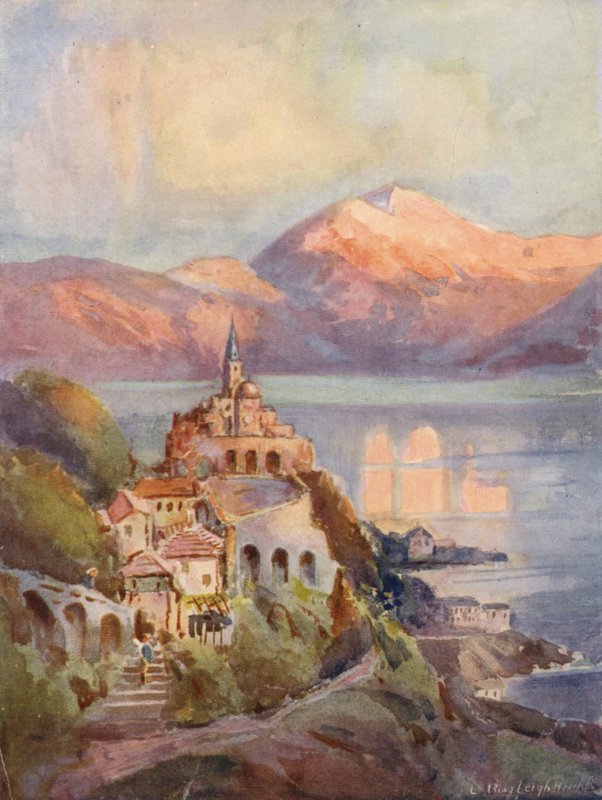 A igreja de Madonna Del Sasso, Locarno de Louis Burleigh Bruhl